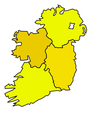 Navnlige provinser i Irland.svg