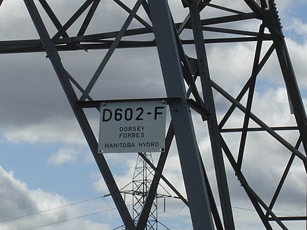 A typical tower identification tag