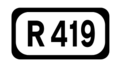 File:R419 Regional Route Shield Ireland.png