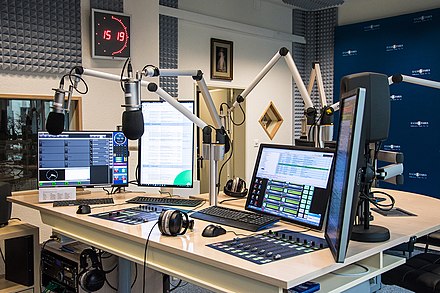 Radio Maria studio in Switzerland.