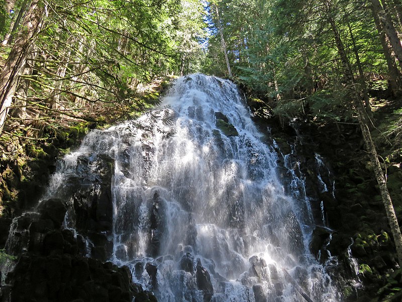 File:Ramona Falls at Mount Hood Wilderness in Oregon 1.jpg