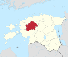 Letak county Rapla di Estonia