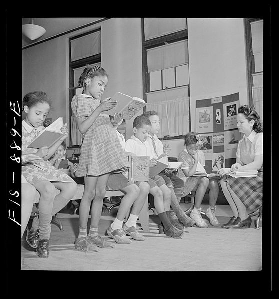 File:Reading lesson in a Negro elementary school8d20301v.jpg