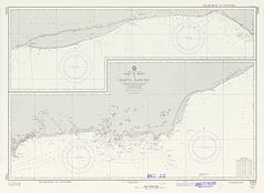 Nautical chart with the research archipelago