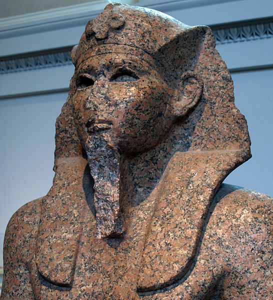 Image: Red Granite Statue Of Sobkemsaf I(Detail) British Museum August 19 08