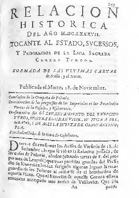 File:Relacion historica del año M.DC.LXXXVII - tocante al estado, sucessos, y progressos de la Liga Sagrada contra turcos, formada de las ultimas cartas de Italia, y el Norte (IA A10902825).pdf