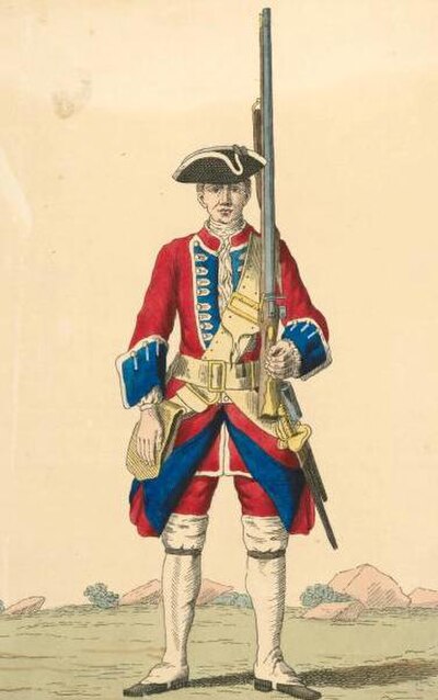 Soldier of the Royal Regiment of foot, 1742