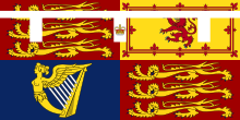 Edward's standard was draped over his coffin during the service Royal Standard of Prince Edward, Duke of Windsor.svg