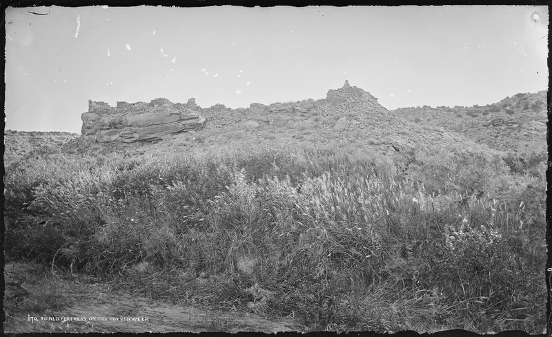File:Ruined fortress on Havenweep monument. Utah - NARA - 517119.tif
