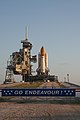 Endeavour on LC-39-B in preperation as a Launch on Need as STS-400 for the STS-125 mission.