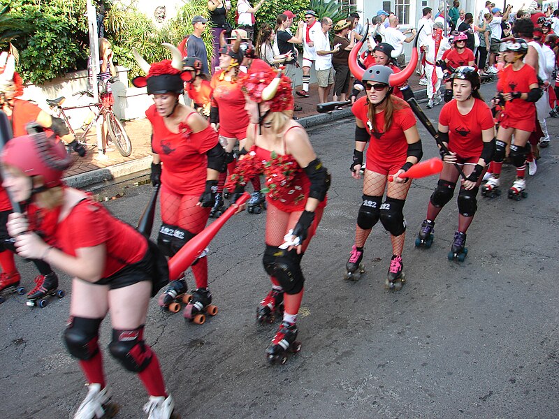 File:San Fermin in New Orleans Bull Heard 2009.jpg