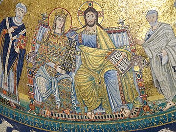 Christus en Maria tussen Callixtus en Petrus