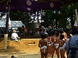 諏訪大神の相撲大会