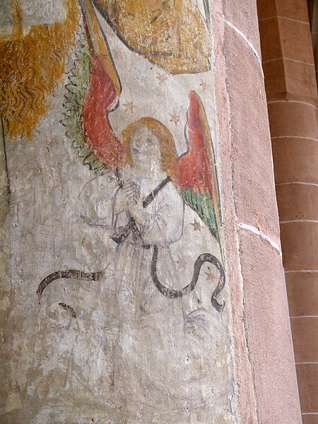 File:Schwabach Stadtkirche - Fresco Maria Magdalena 3a Engel.jpg