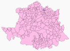 Расположение муниципалитета Сегура-де-Торо на карте провинции
