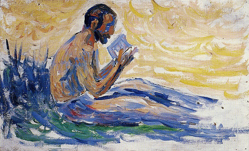 File:Signac - Study for In the Time of Harmony Man Reading, 1894, FC 256.jpg