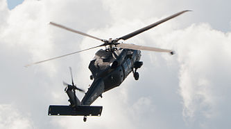 English: Sikorsky S-70i Black Hawk (reg. SP-YVC), built by PZL-Mielec in Poland, at ILA Berlin Air Show 2012. Deutsch: Sikorsky S-70i Black Hawk (Reg. SP-YVC), gebaut in Lizenz von PZL-Mielec in Polen, auf der ILA Berlin Air Show 2012.