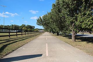 Silver Comet Trail multi-use recreational trail in western Georgia