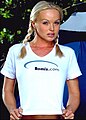 Image 46Silvia Saint, wearing a Bomis tee-shirt (a site previously run by Jimmy Wales, the founder of Wikipedia).