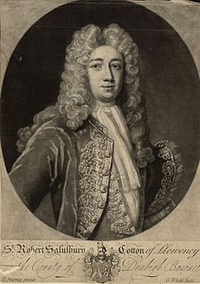 Sir Robert Salusbury Cotton, 5th Baronet English politician
