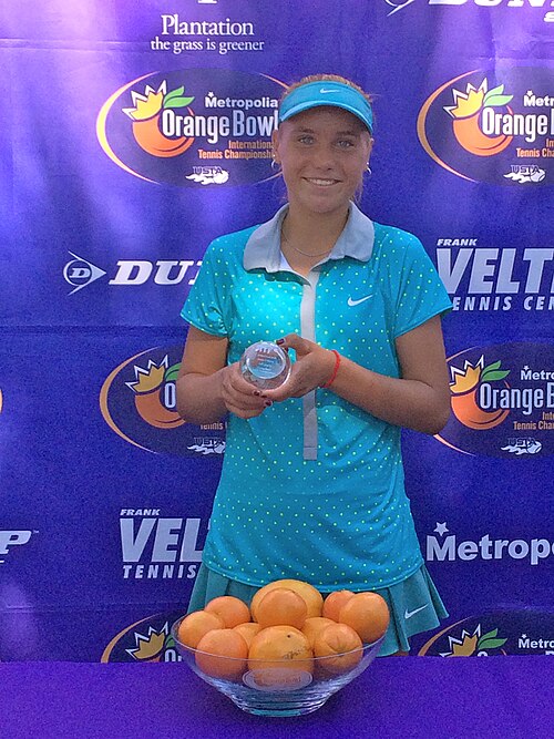 Sofia Kenin won title at the 2014 Dunlop Orange Bowl