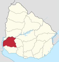 ソリアノ県と県都の位置