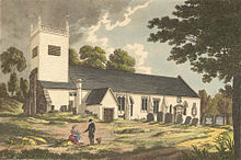 View from the south, 1800-1809 St. Peter's Church, Caversham, 1800-1809.jpg