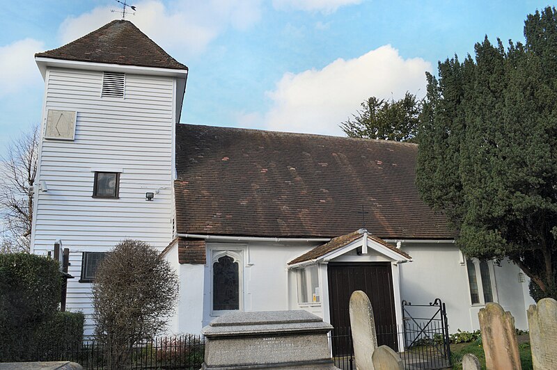 File:St Mary's Church, Perivale, view with porch.jpg