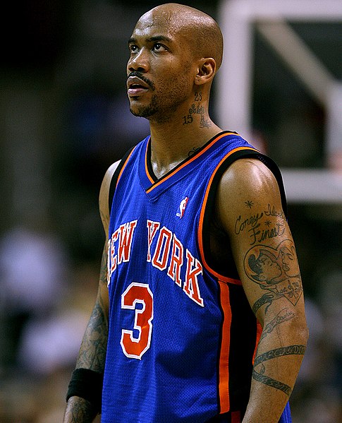 Former New York Knicks player Stephon Marbury was voted CBA Foreign MVP.