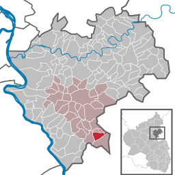 Läget för Strüth i Rhein-Lahn-Kreis