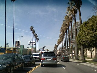 <span class="mw-page-title-main">Sunset Boulevard</span> Thoroughfare in Beverly Hills, West Hollywood and Los Angeles, United States
