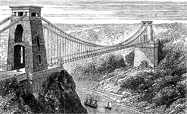 1878: Clifton Suspension Bridge, courtesy of WikiMedia