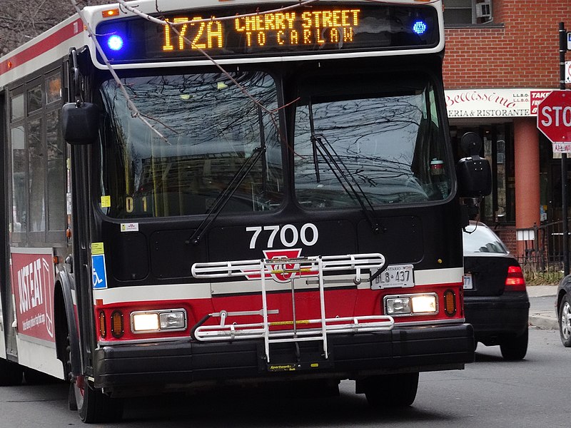 File:TTC bus 7700 on the Esplanade, 2014 12 28 -g (15972589098).jpg