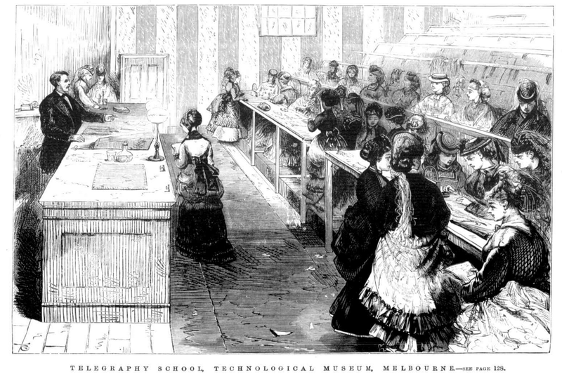 File:Telegraphy School, Technological Museum, Melbourne 18 June 1872.png