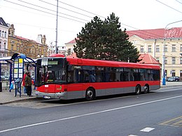 Теплице, Бенешово намести, bus.jpg