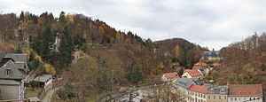 Tharandt Blick vom Burgberg