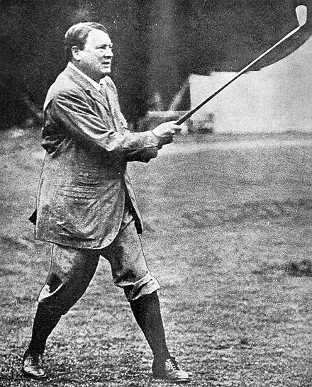 Lord Northcliffe teeing up