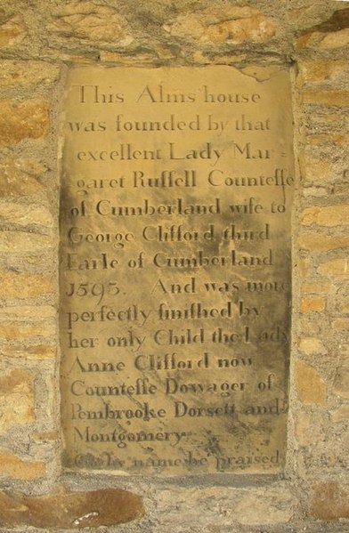 File:The plaque in the through passageway of Beamsley Hospital, Beamsley - geograph.org.uk - 402245.jpg