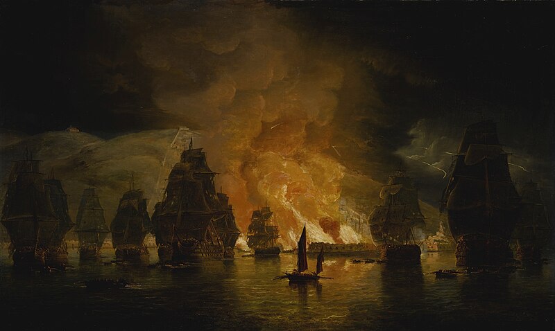 File:Thomas Luny The Bombardment Of Algiers, 27 August 1816.jpg