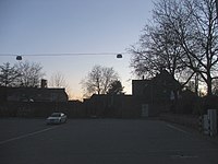 Entrance to the underground bunker on Bochum-Linden market square