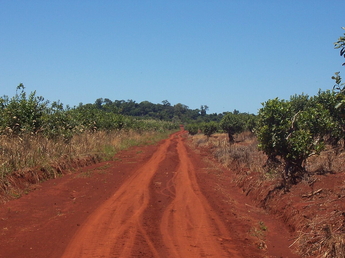 A tract of land, clearly red