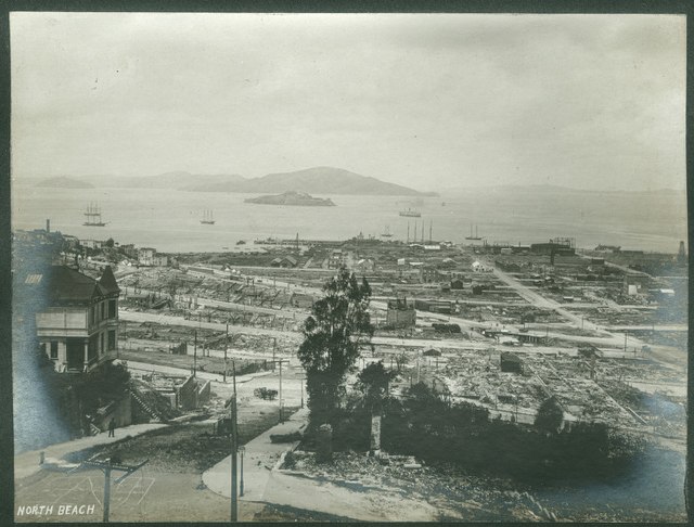 North Beach after the 1906 earthquake