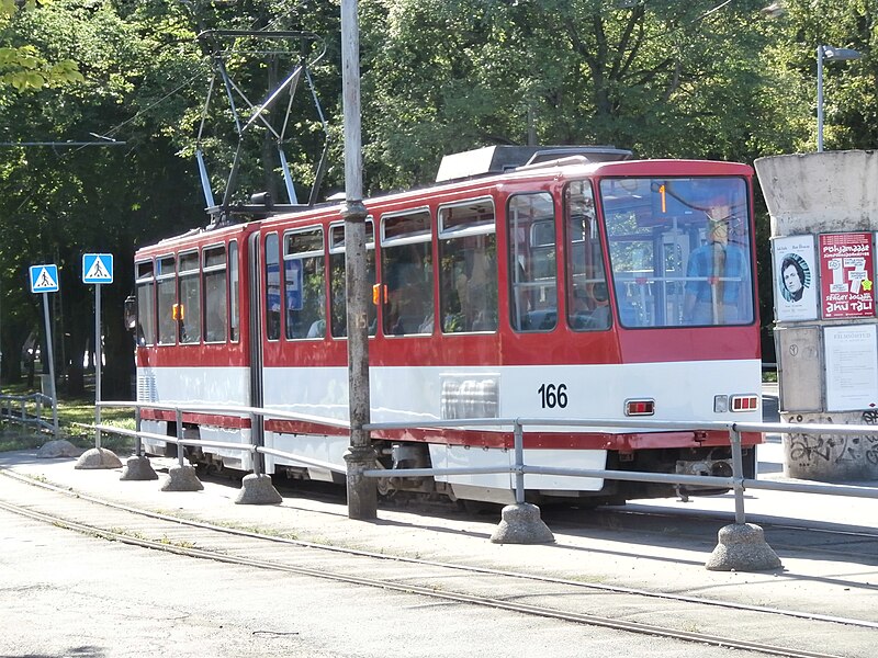 File:Tram 166 at Sitsi Stop in Tallinn 17 August 2015.jpg