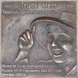 <span class="mw-page-title-main">Trude Herr</span> German actress