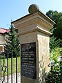 English: Memorial of the synagogue in the town of Trutnov, Hradec Králové Region, Czech Republic. Čeština: Památník synagogy v Trutnově, Královéhradecký kraj.