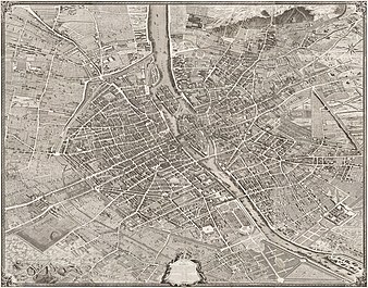 The Turgot map of Paris in its assembled form