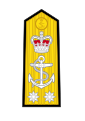 UK-Royal Navy Shoulder Board OF-6-Commodore 1891-2001