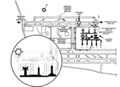 Diagram showing the movement of aircraft related to the accident