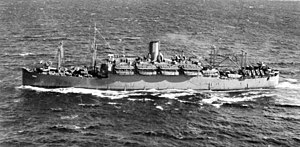 USS Henry T. Allen (APA-15) underway at sea, 11 February 1944 (AWM 302620).JPG