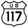 U. S. Route 117 penanda